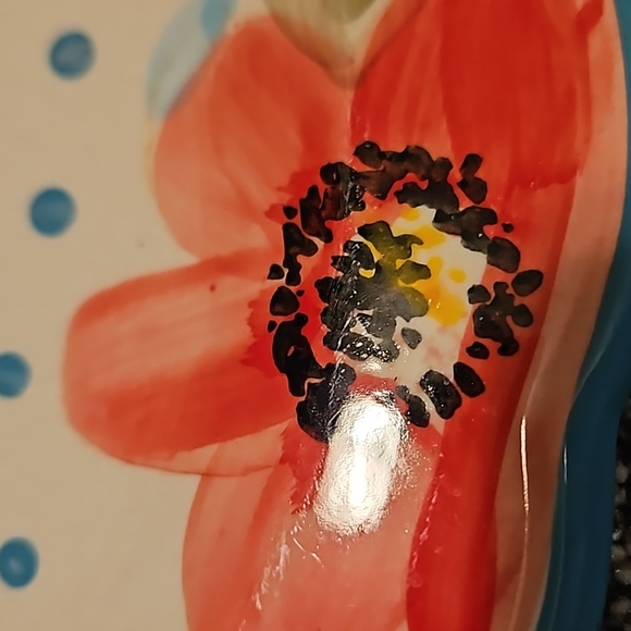 The pioneer women. Vintage bloom turquoise floral salad and dinner plates - Picture 7 of 9